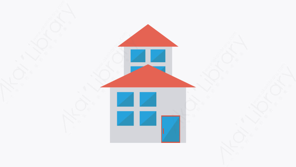 图片素材-094-住宅-24house扁平卡通城市建筑图标元素