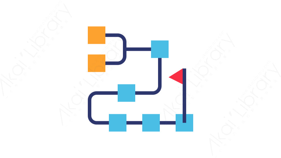 图片素材-027流程图_flowchart科技人工智能道具元素图标