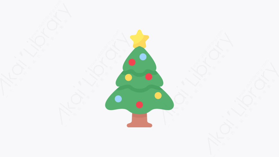 图片素材-008-圣诞树christmas_tree扁平卡通圣诞节元素图标-源库素材网