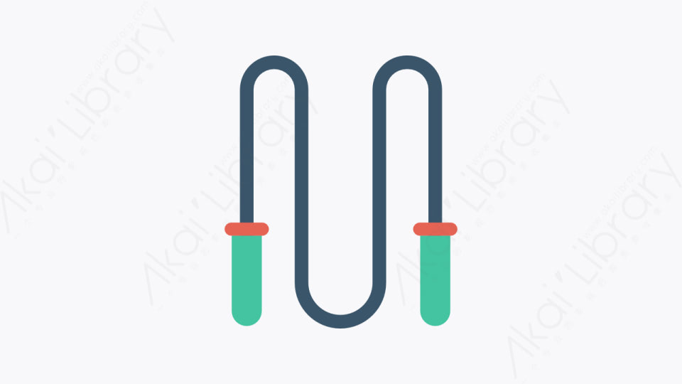 图片素材-0059-跳绳-1jumpingrope卡通扁平体育与健身元素图标