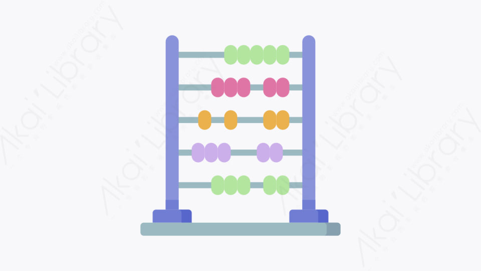 图片素材-027算盘 abacusMG卡通教育元素图标